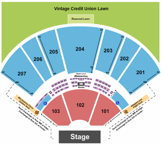 Hollywood Casino Amphitheatre Tim McGraw Seating Chart